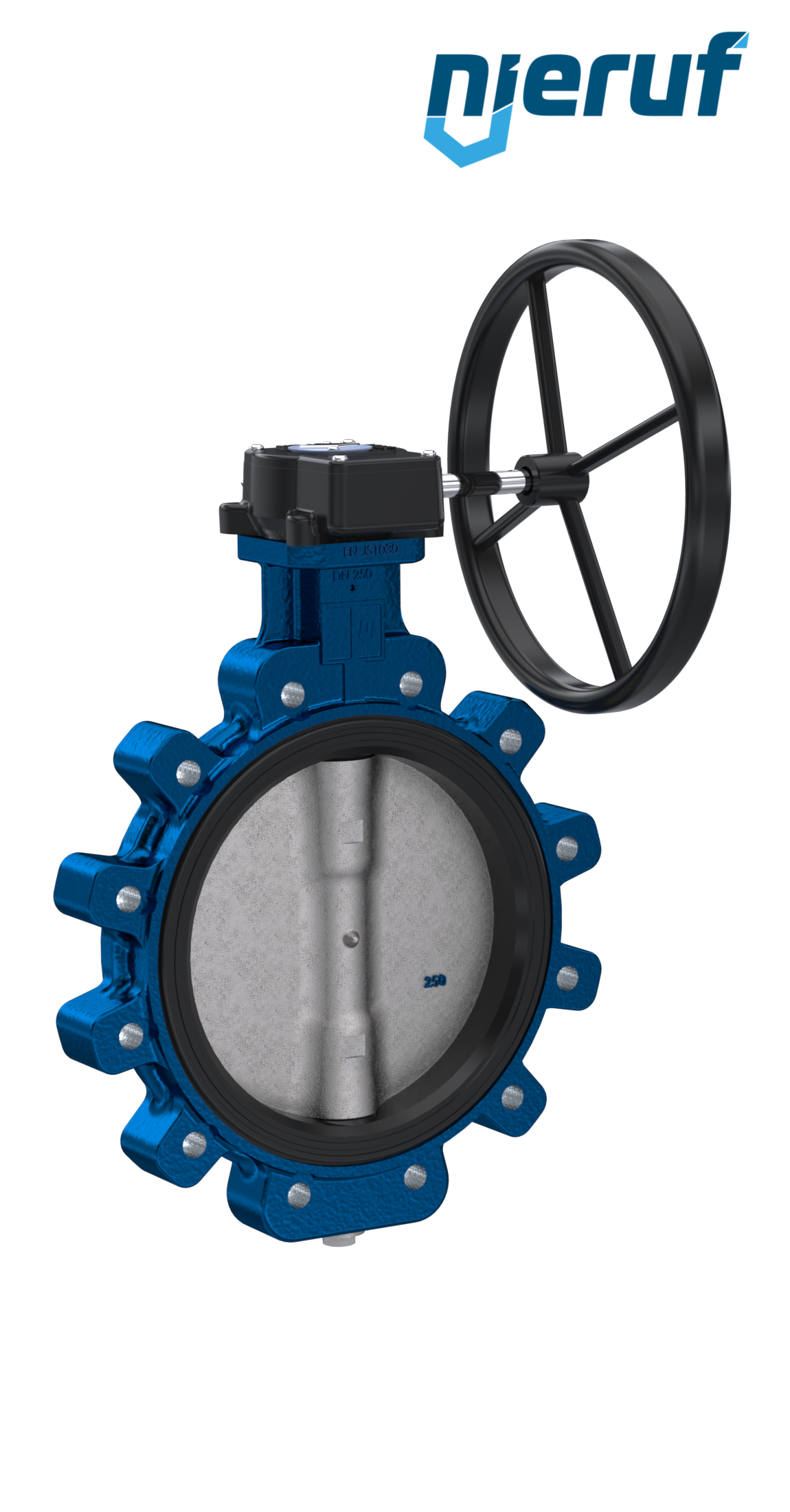 Butterfly valve AK02 DN 250 PN16 DVGW-water Worm gear