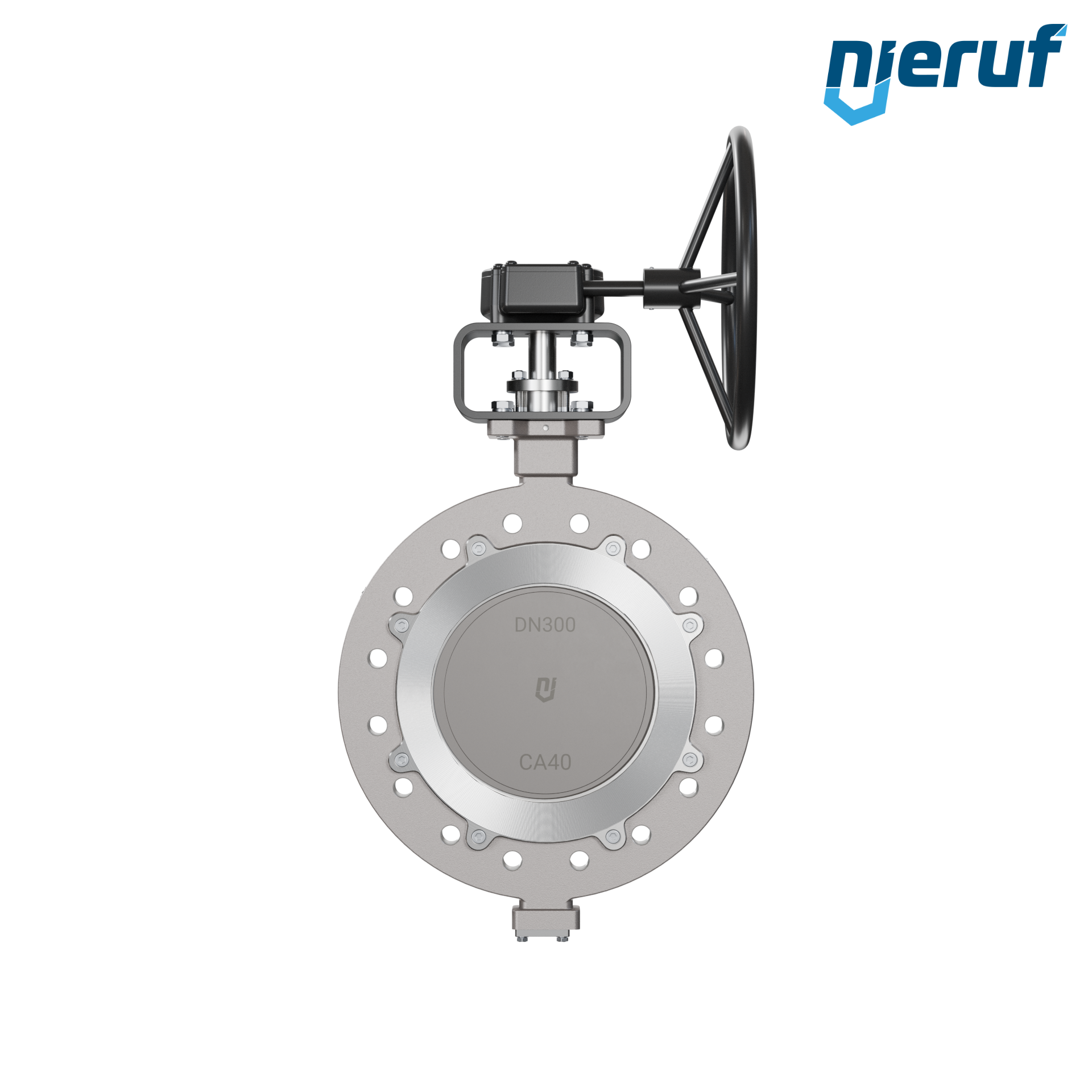 Triple offset butterfly-valve stainless steel AK14 DN 300 PN25 worm gear