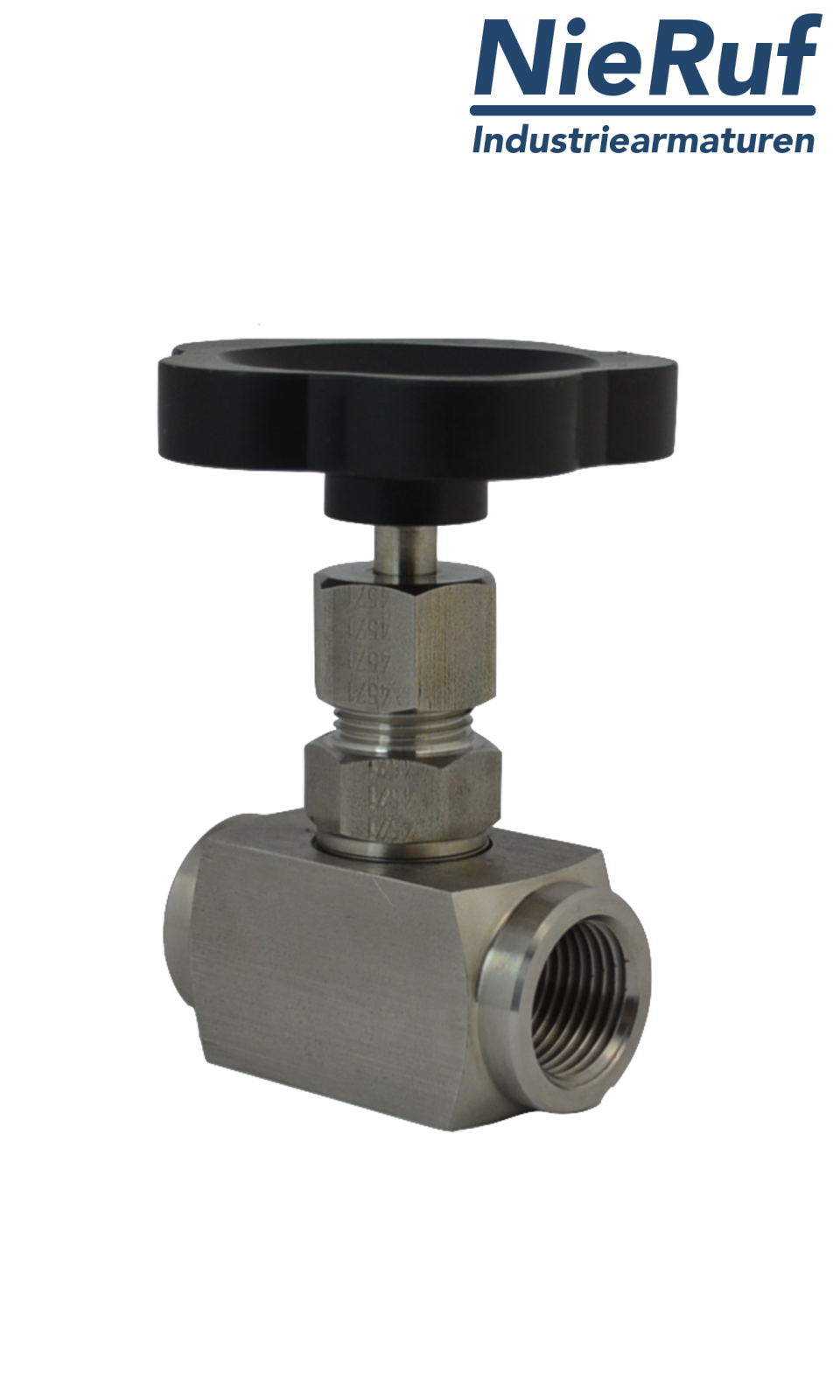 high pressure needle valve  3/8" inch NV01 stainless steel 1.4571