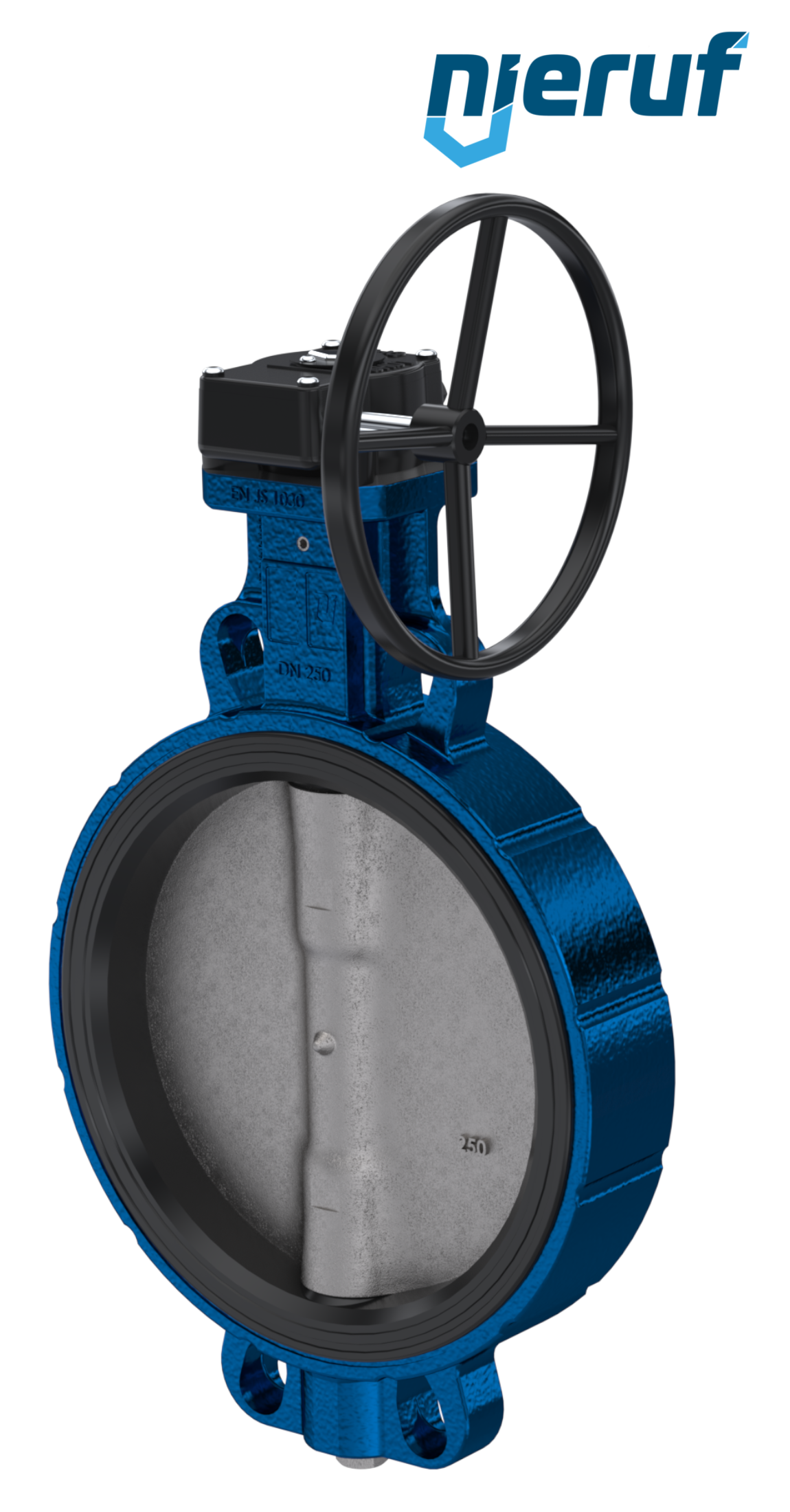 Butterfly valve AK01 DN 250 PN6-PN10-PN16 & ANSI150 DVGW-water Worm gear