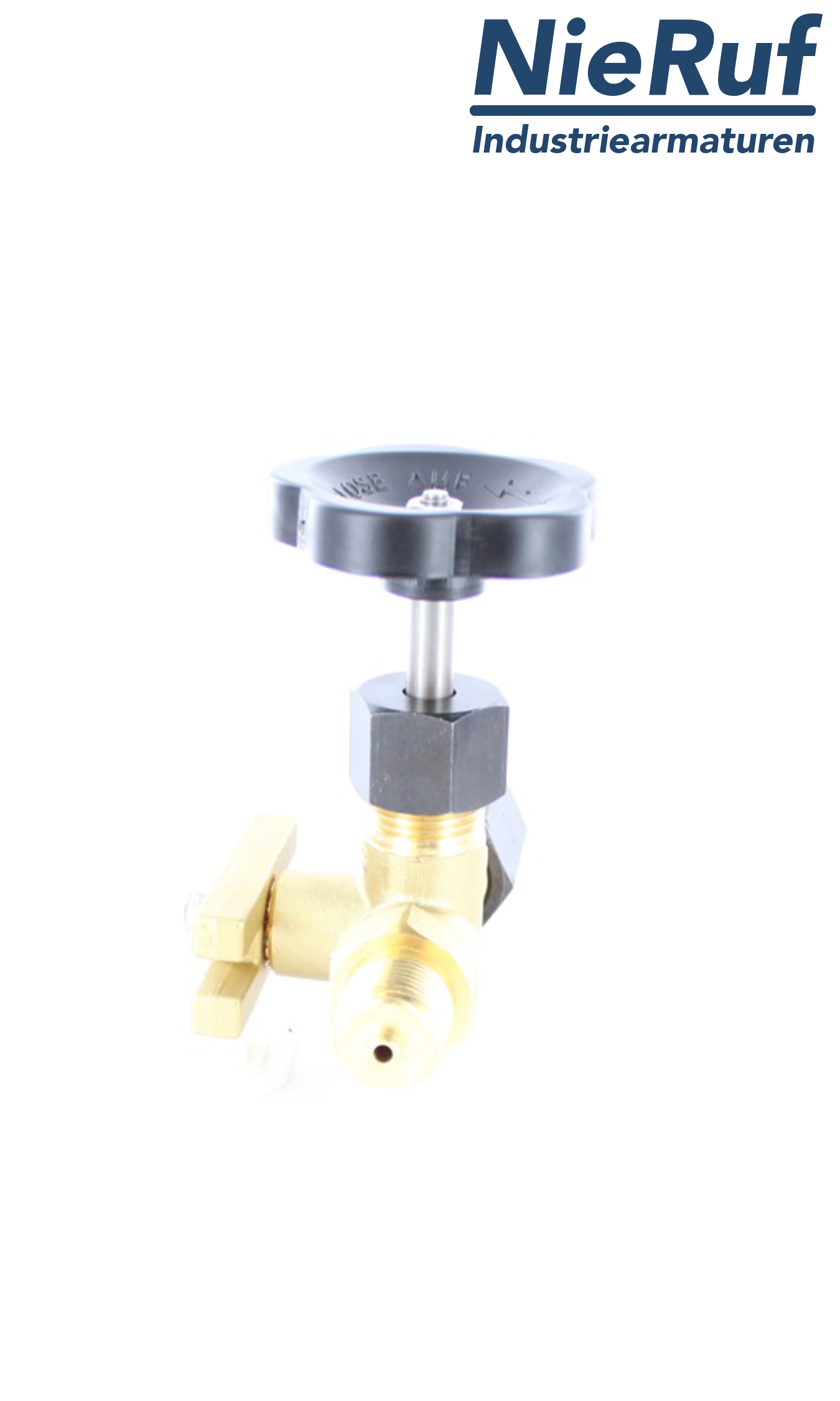 manometer gauge valves male thread x sleeve x test flange 60x25 mm DIN 16271 brass 250 bar