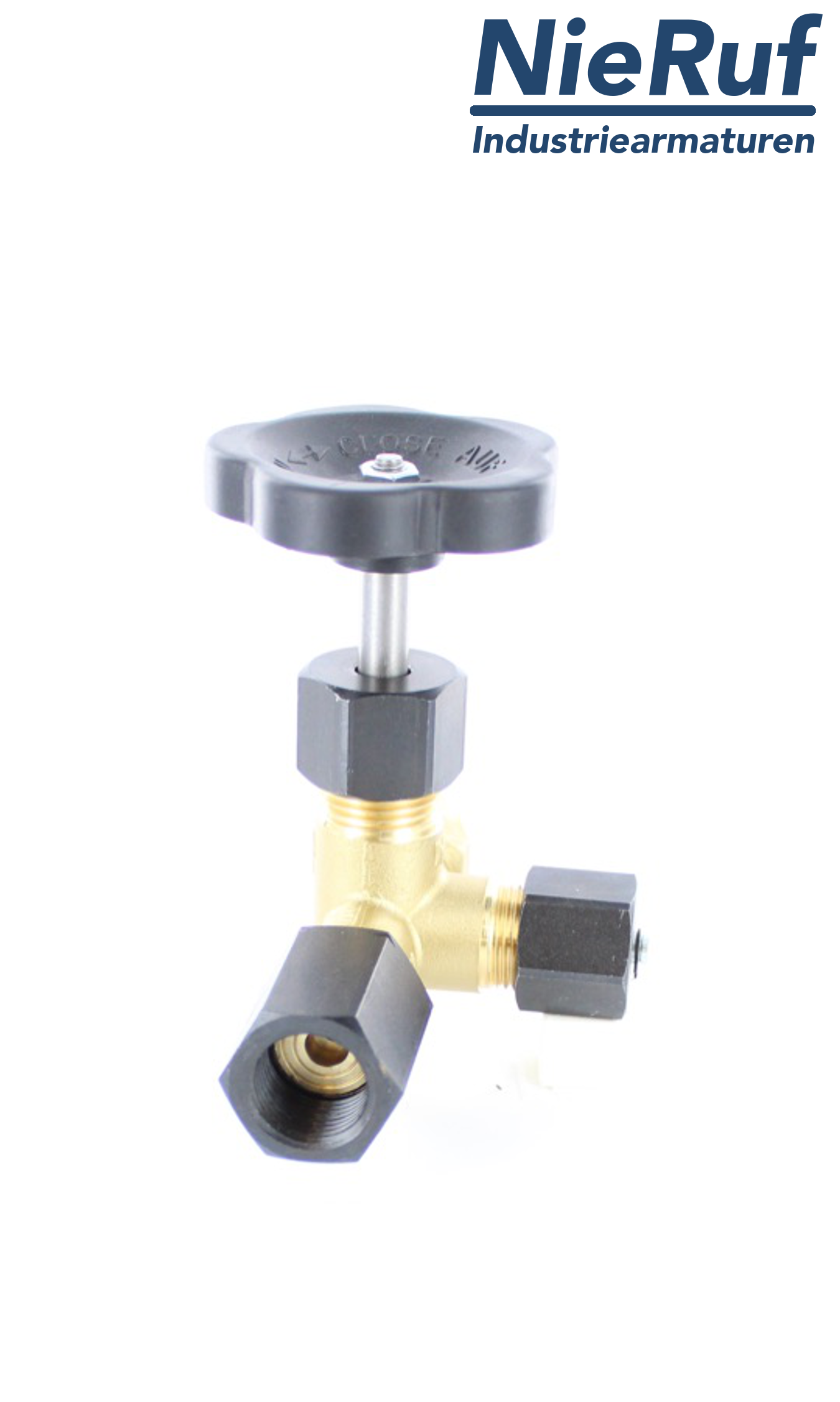 manometer gauge valves male thread x adapter for instrument holder with nut adjustable x test connector M20x1,5 DIN 16271 brass 250 bar