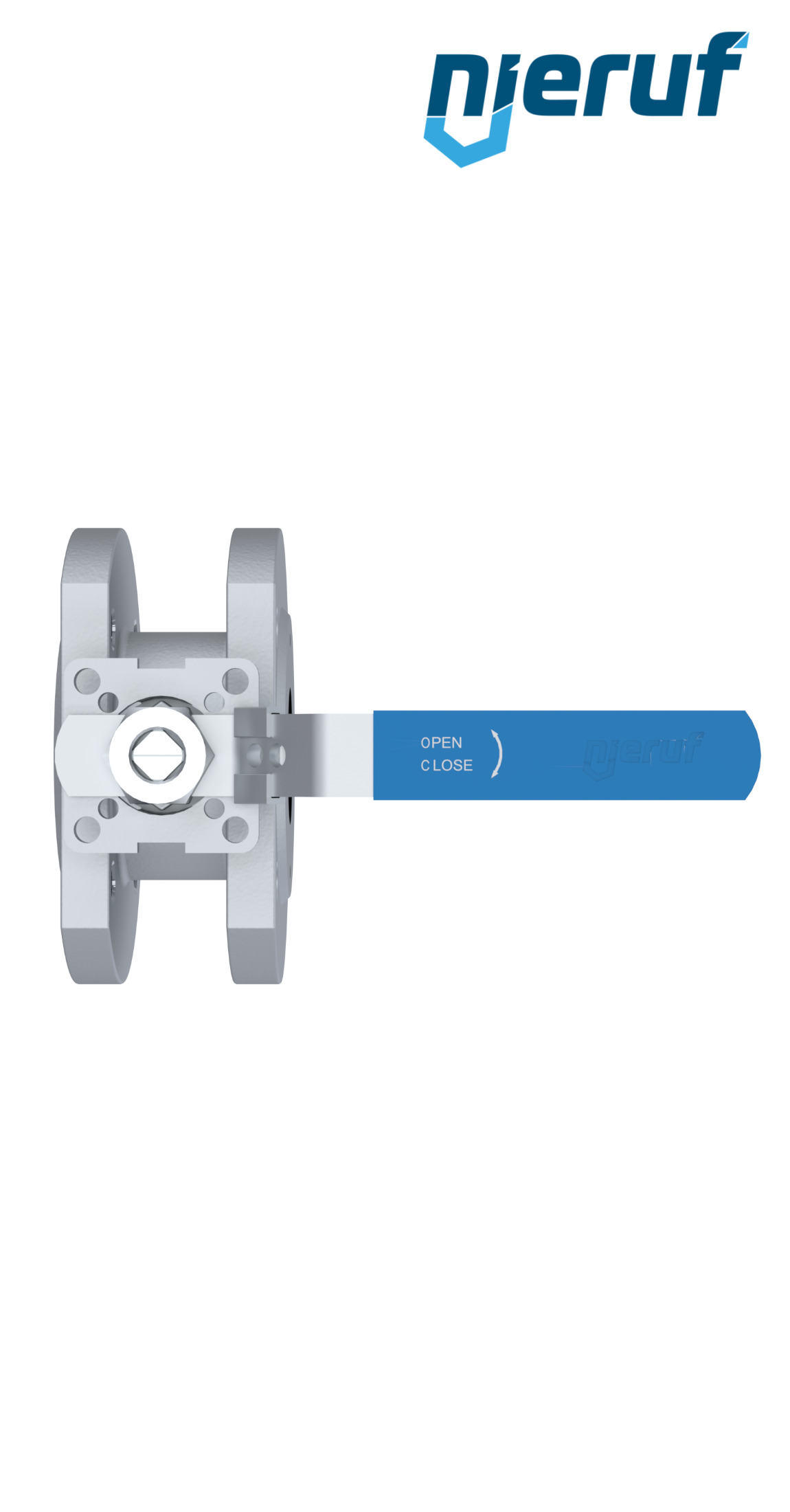 Compact ball valve DN32 PN40 FK04 stainless steel 1.4408