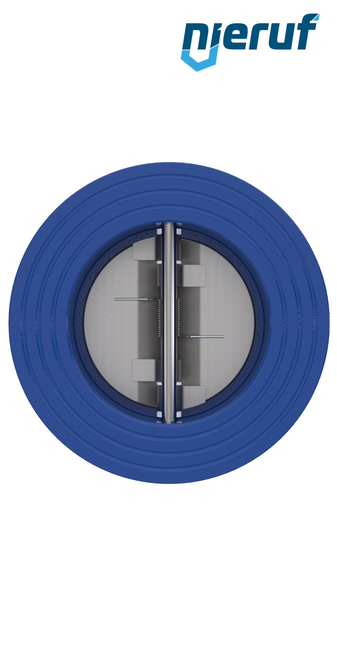 dual plate check valve DN65 DR02 GGG40 epoxyd plated blue 180µm EPDM