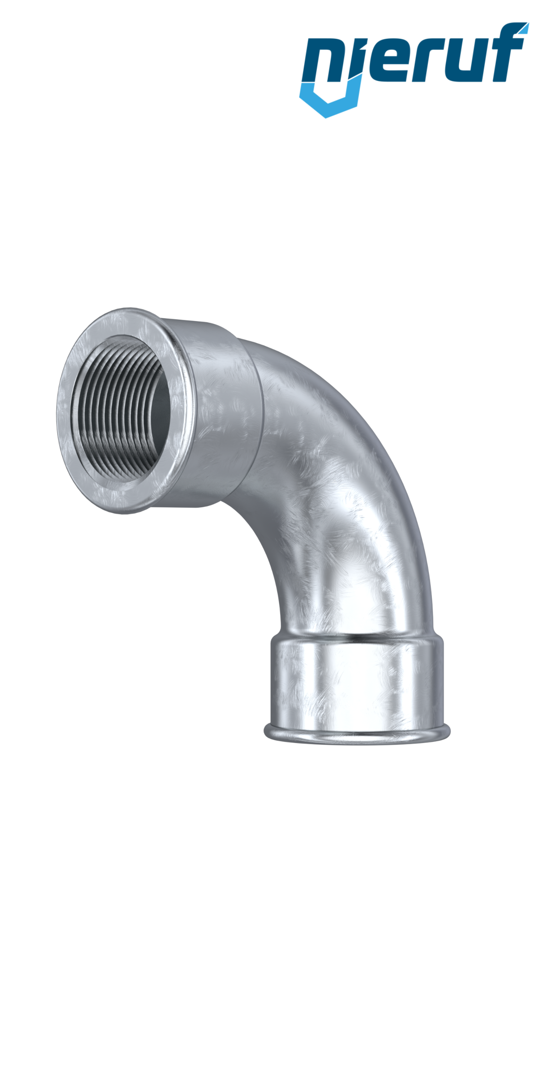 Malleable cast iron fitting short bend no. 2a, DN20 - 3/4" inch galvanized