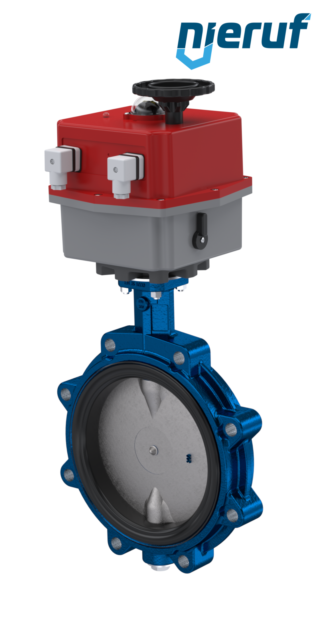 Butterfly valve DN 200 Lug type electric actuator 24-240V DVGW gas