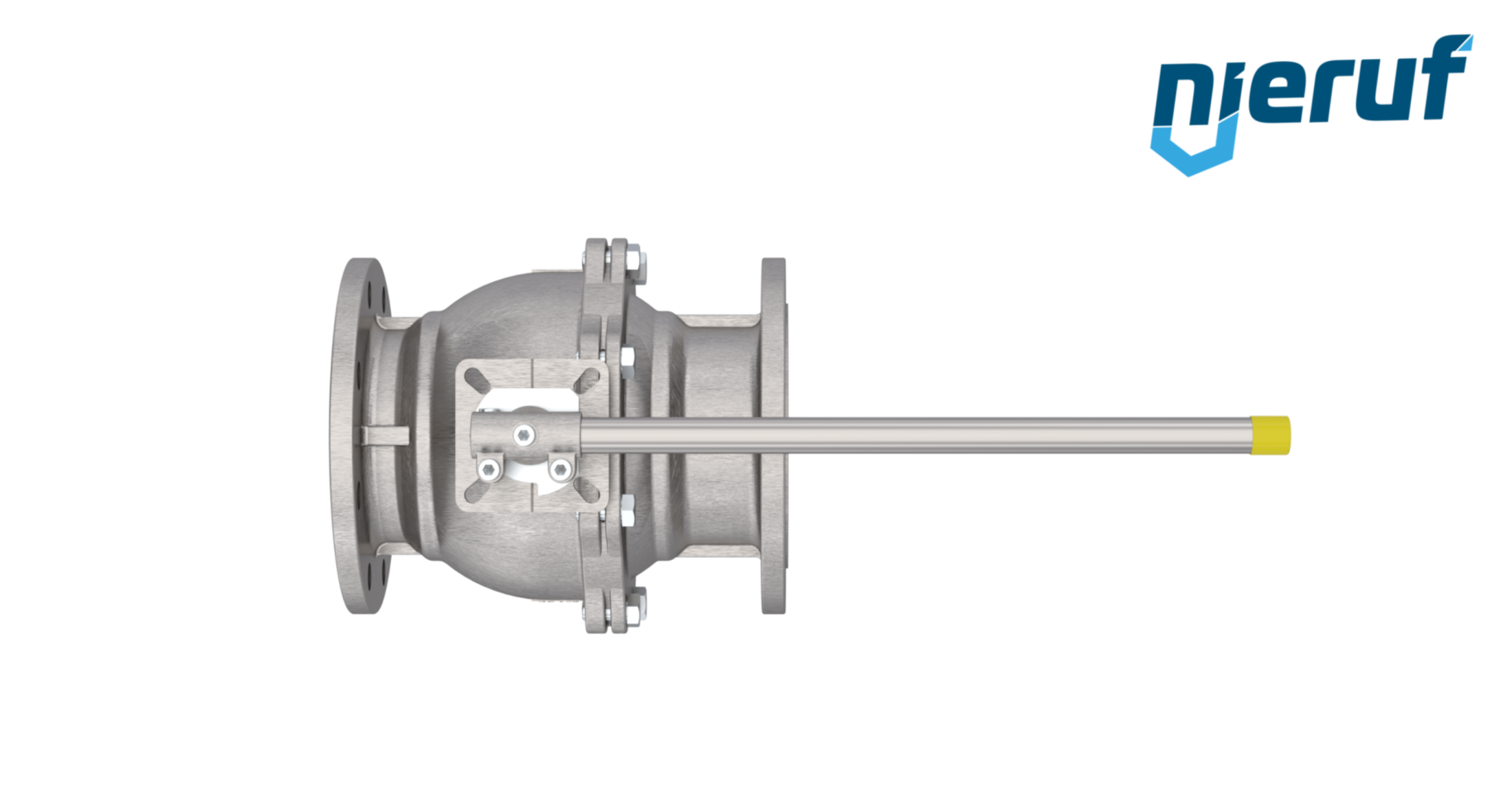 high temperature flange ball valve FK05 DN100 PN16 made of stainless steel 1.4408 up to +300
