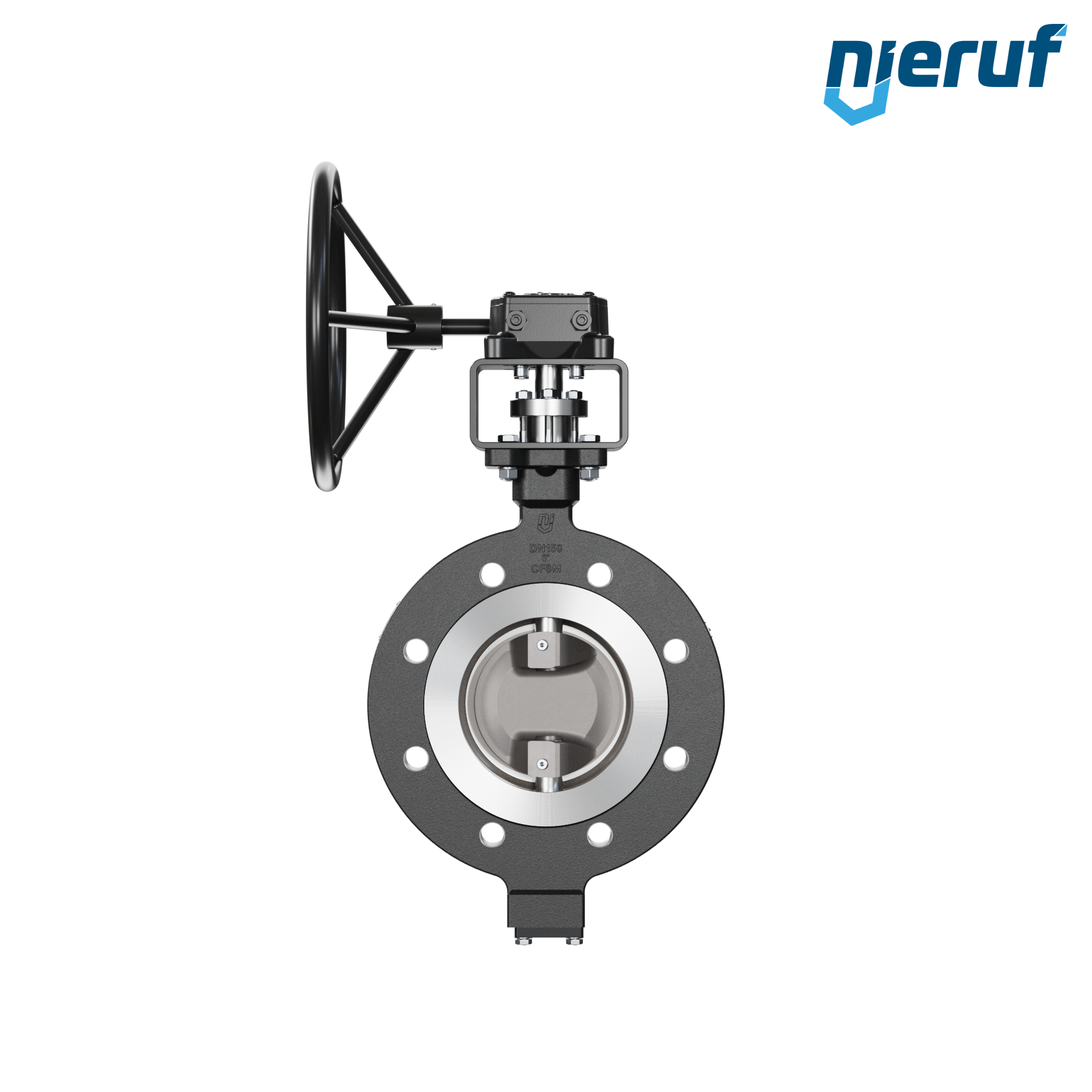 Triple offset butterfly-valve carbon steel AK14 DN 150 ANSI150 worm gear