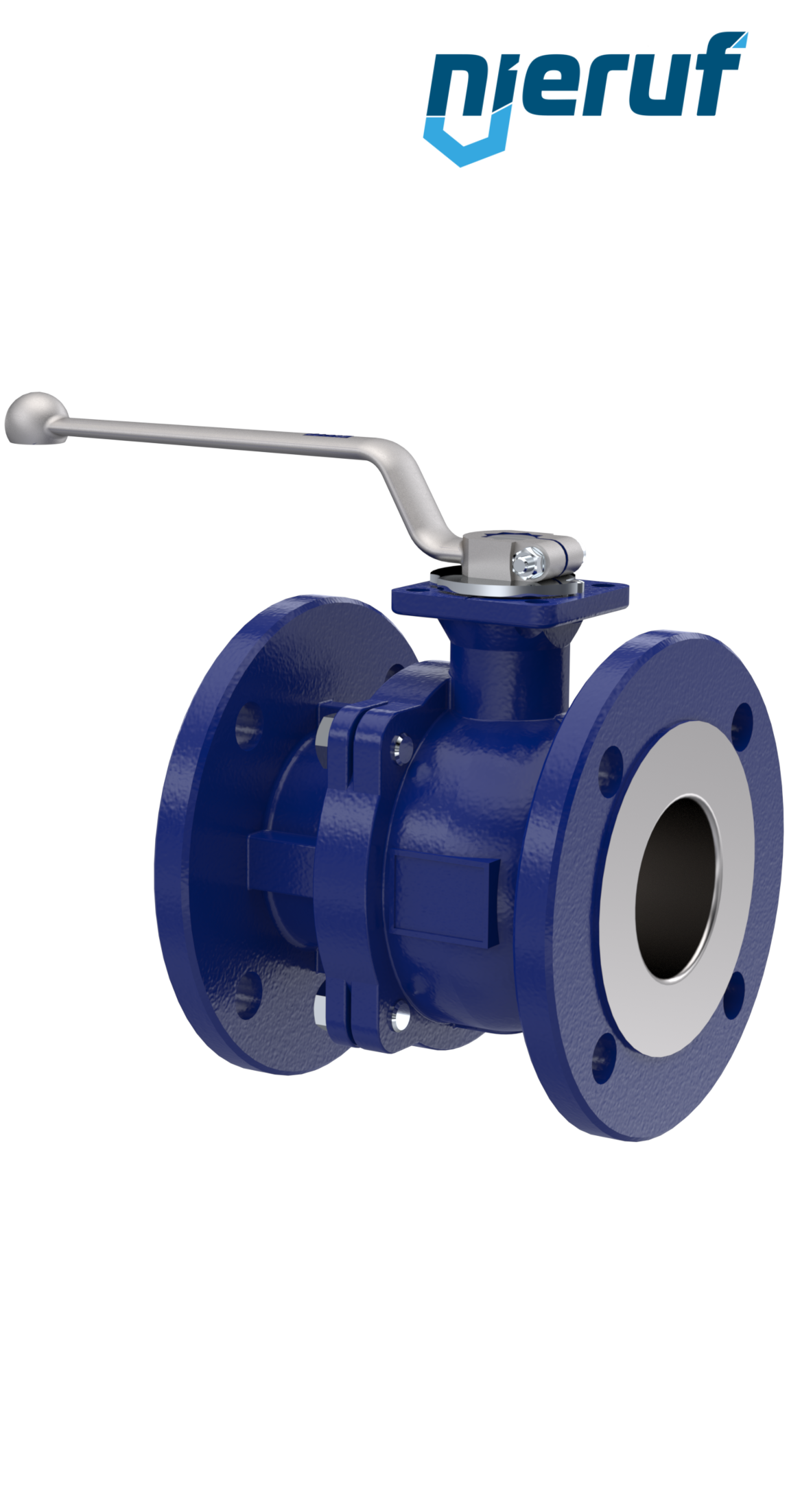 Steam-flange ball valve FK12 DN40 PN40 made of carbon steel 1.0619