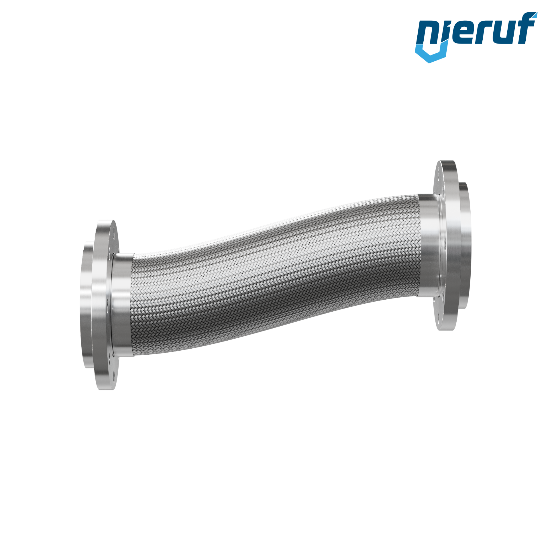Stainless steel hoses ES01 DN150 - 6" inch with double braid and swivel flange length 1000 mm