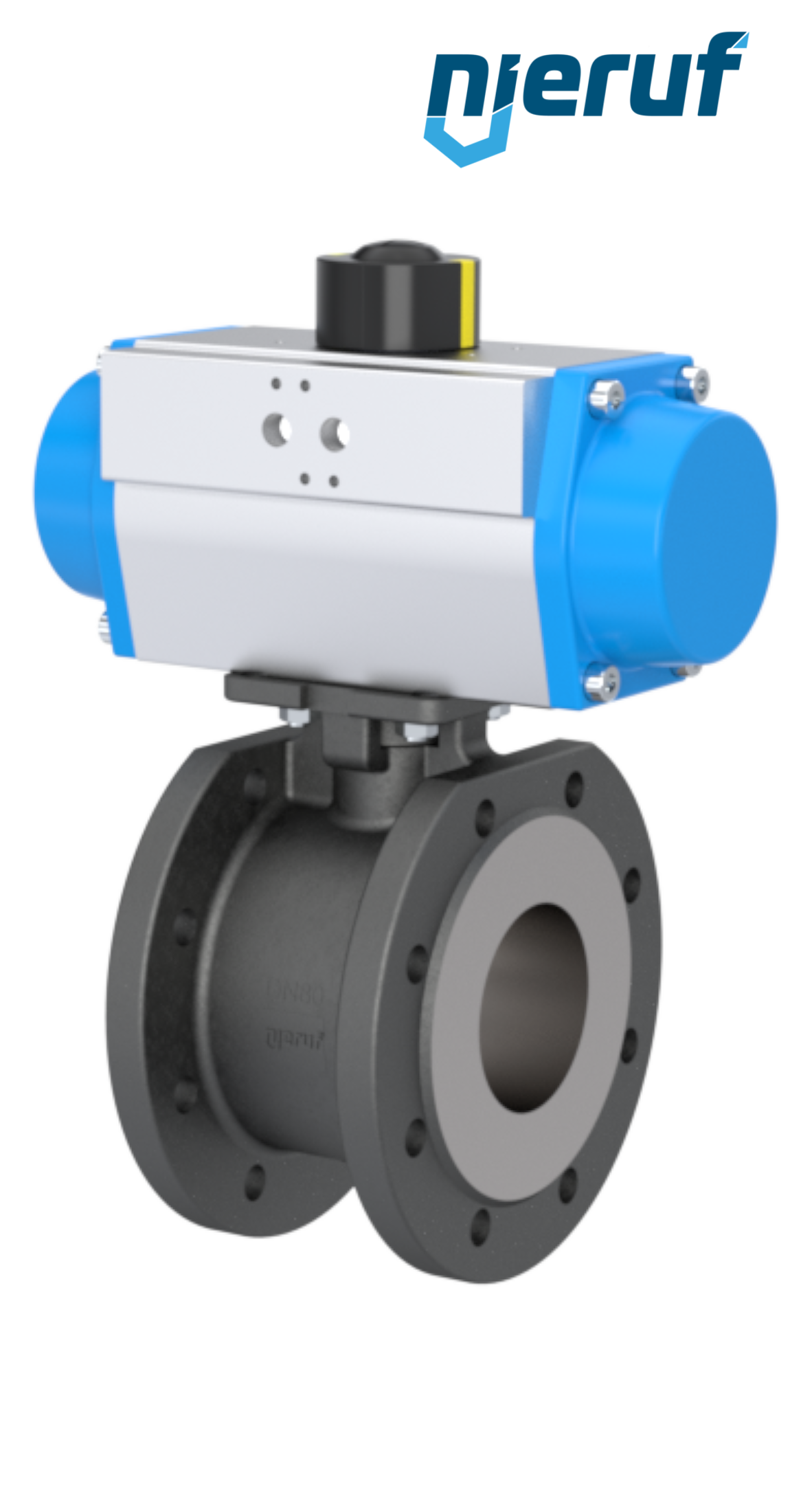 compact-automatic-flange ball valve DN80 PK06 pneumatic actuator double acting