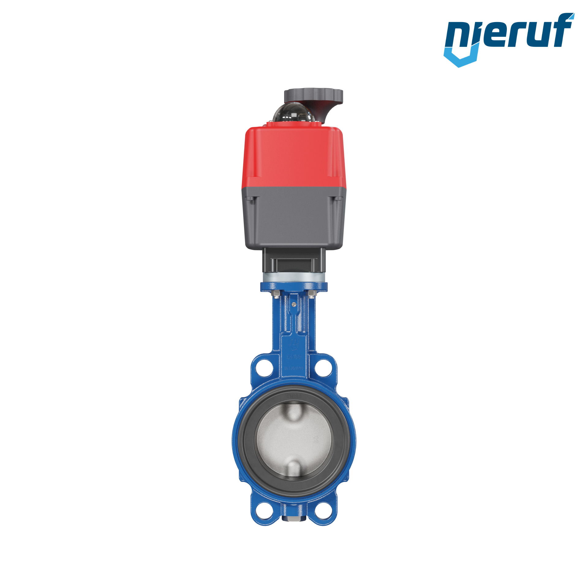 Butterfly valve DN 80 Wafer type electric actuator 24-240V FDA