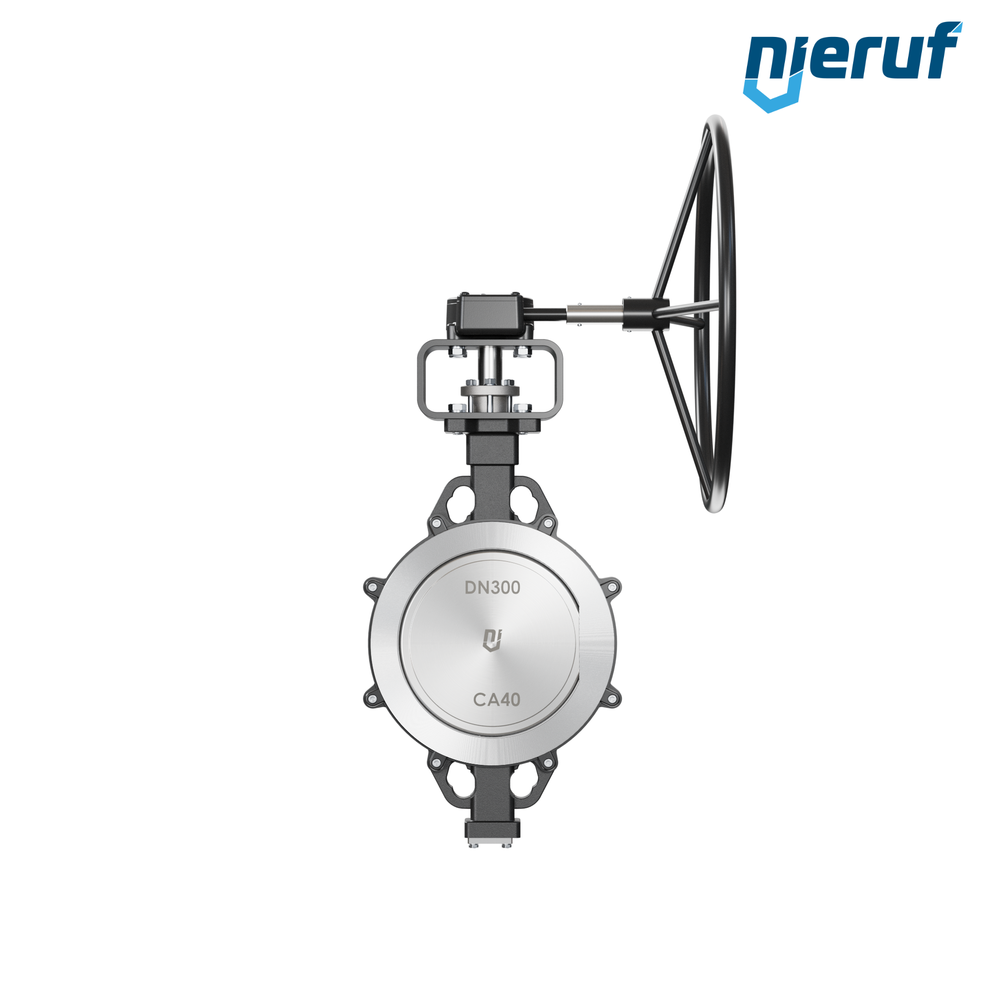 Double offset butterfly-valve AK11 DN 300 PN10-40 ANSI150-300 worm gear