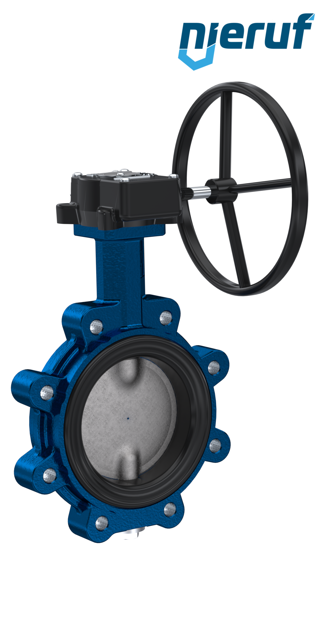 Butterfly valve AK02 DN 100 PN10-PN16 DVGW-gas Worm gear