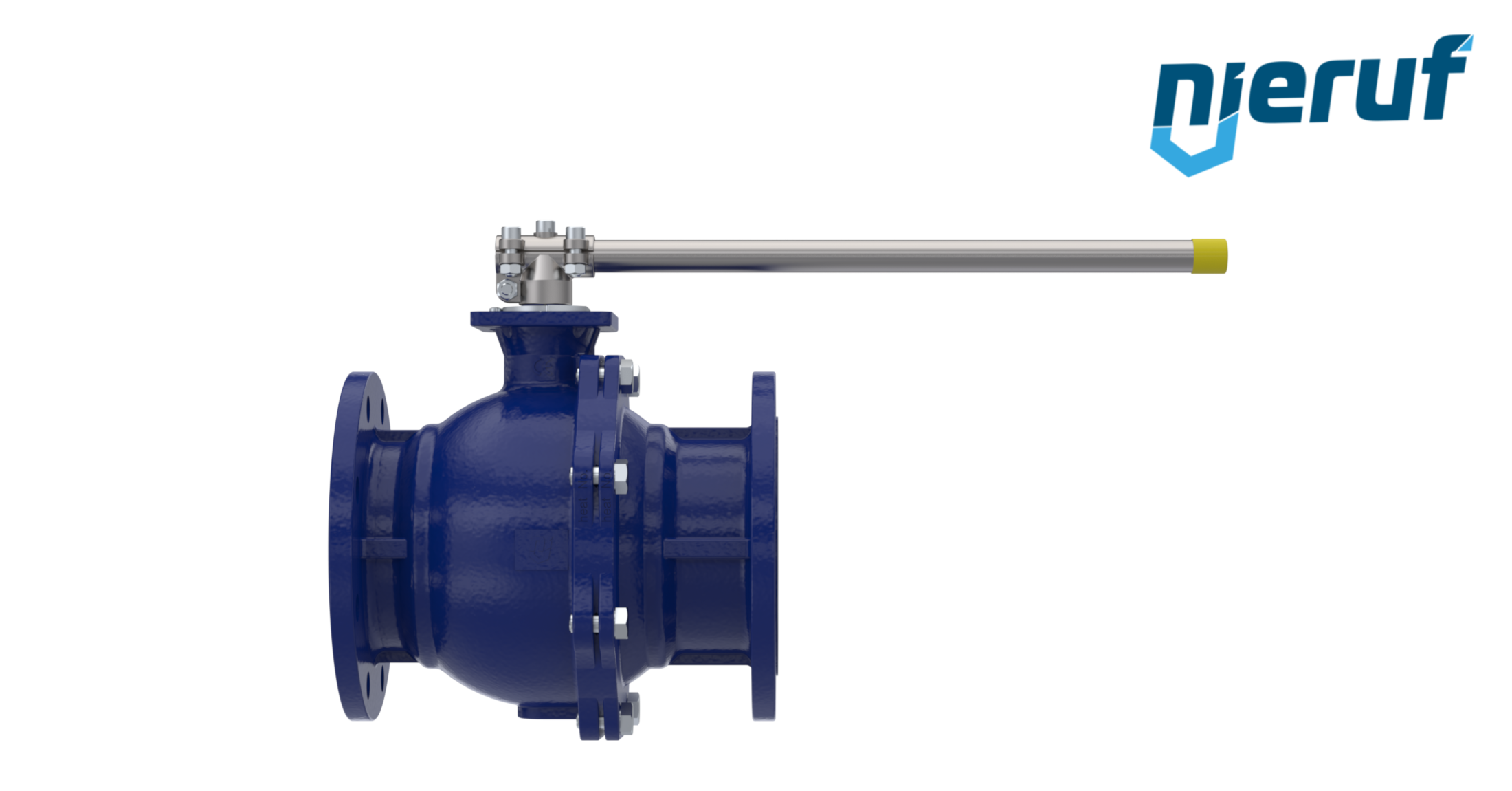 Steam-flange ball valve DN200 FK12 carbon steel 1.0619