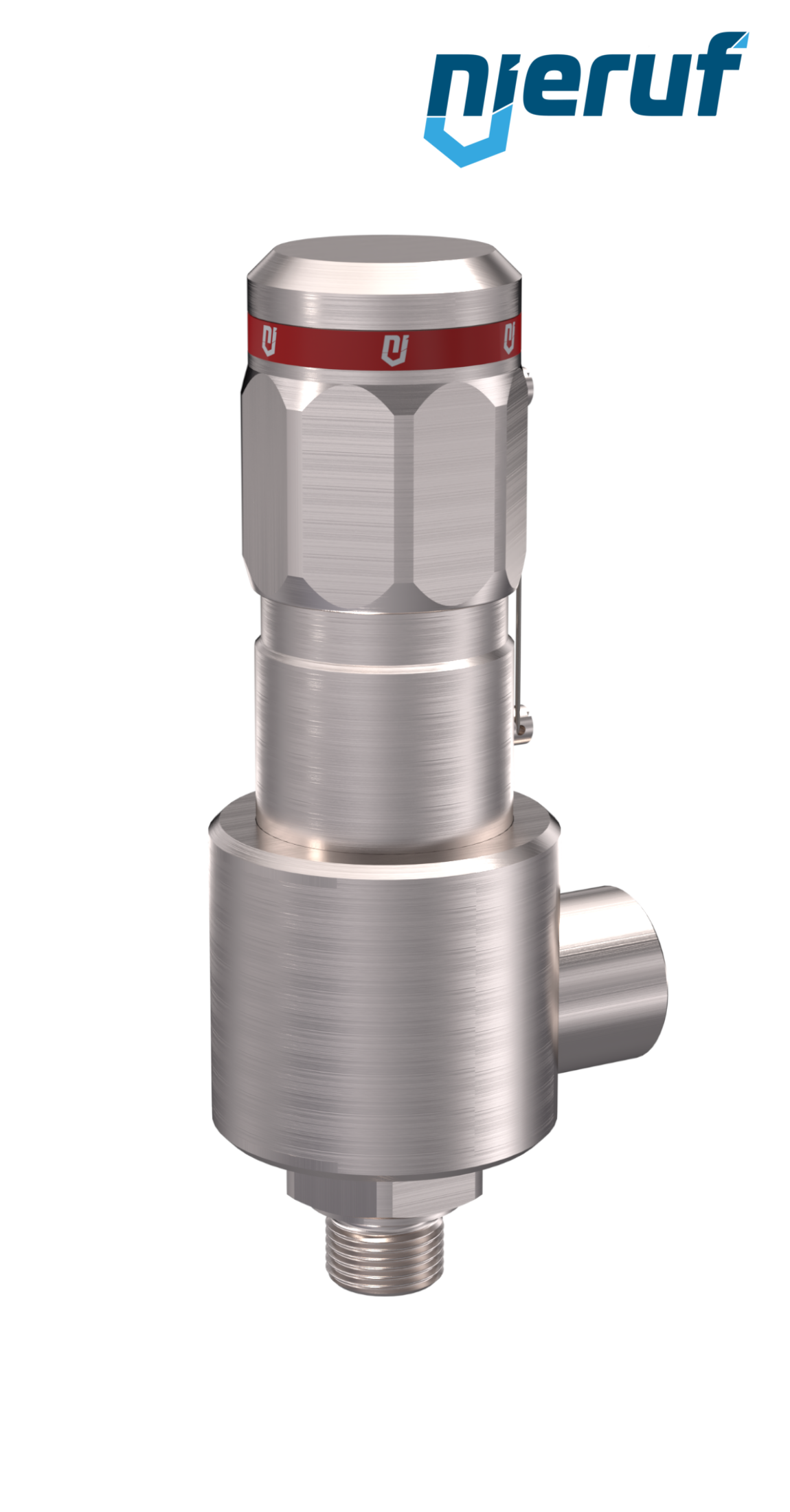 safety-valve DN6 1/4" m x 1/2" fm SV15, MD/ PEEK, without lifting device, angle-type, >500,0 - 1100,0 bar