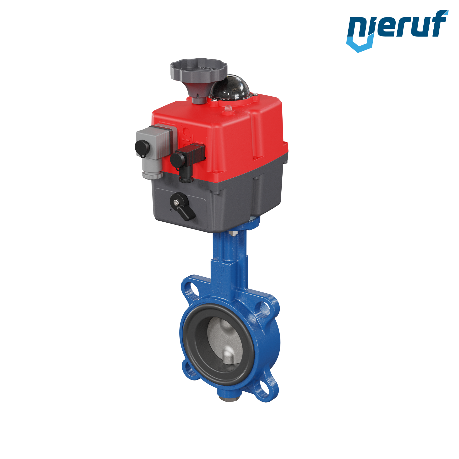 Butterfly valve DN 65 Wafer type electric actuator 24-240V DVGW drinking water