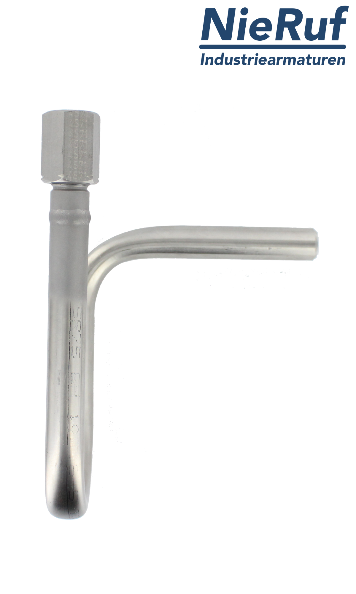 siphon 1/2" inch acc. toDIN 16282 - form B steel St35.8 U-shape flat