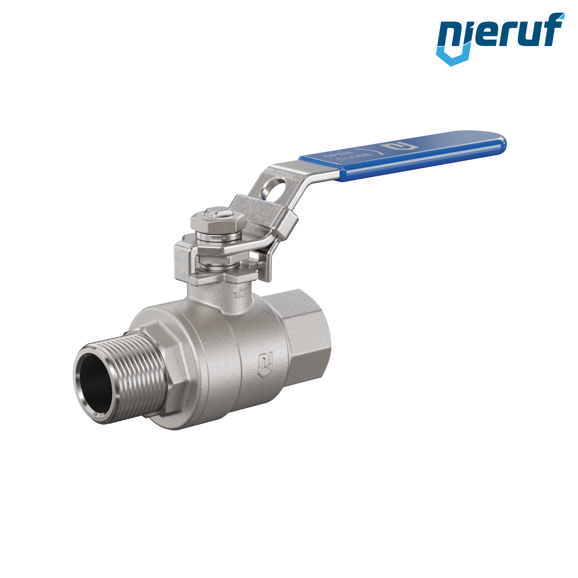 stainless-steel ball valve DN15 - 1/2" inch m x f GK19