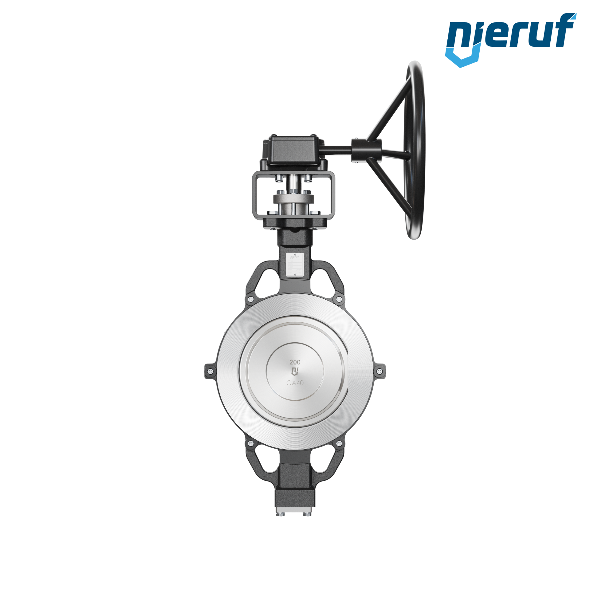 Double offset butterfly-valve AK11 DN 200 PN10-40 ANSI150-300 worm gear