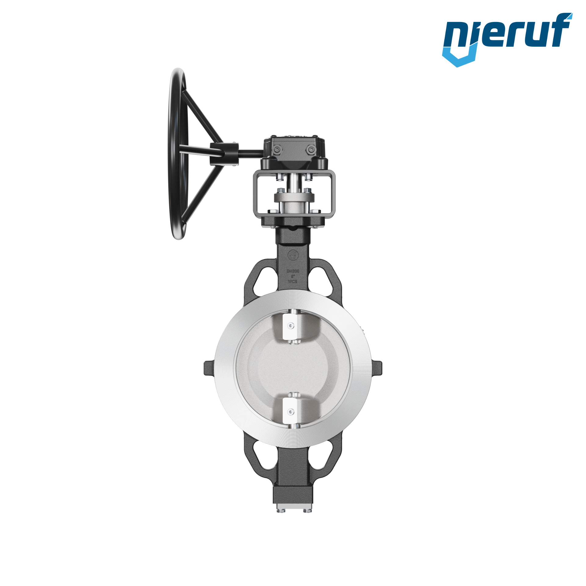 Double offset butterfly-valve AK11 DN 200 PN10-40 ANSI150-300 worm gear
