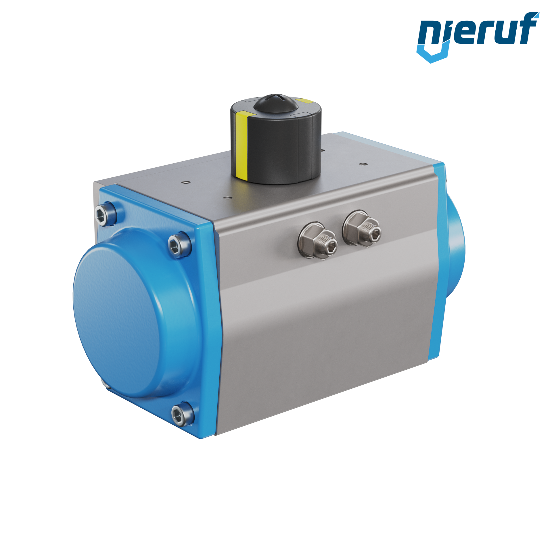 pneumatic actuator AN02 single acting, normally open GS-075 90° with 11 springs