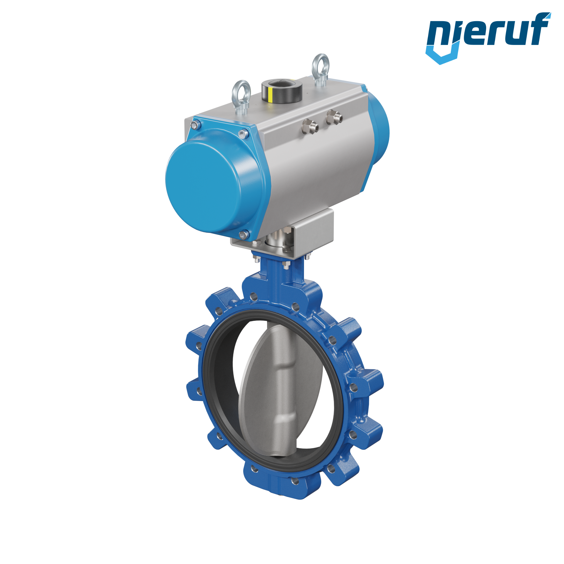 Butterfly valve DN 300  AK02 FPM pneumatic actuator single acting normally open