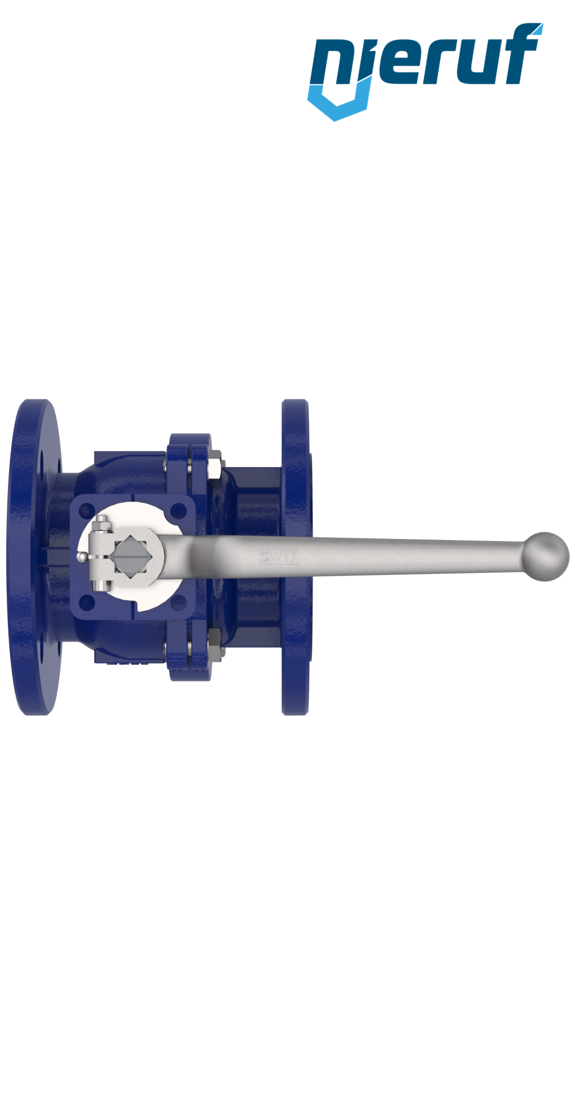 Steam-flange ball valve FK12 DN40 PN40 made of carbon steel 1.0619