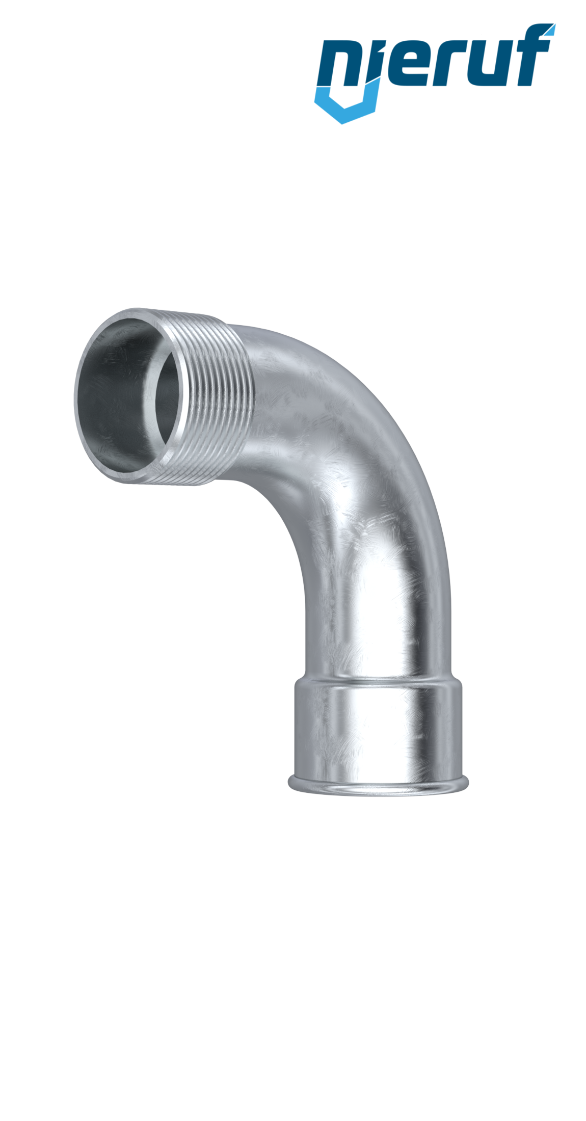 Malleable cast iron fitting bend no. 1, DN65 - 2 1/2" inch galvanized