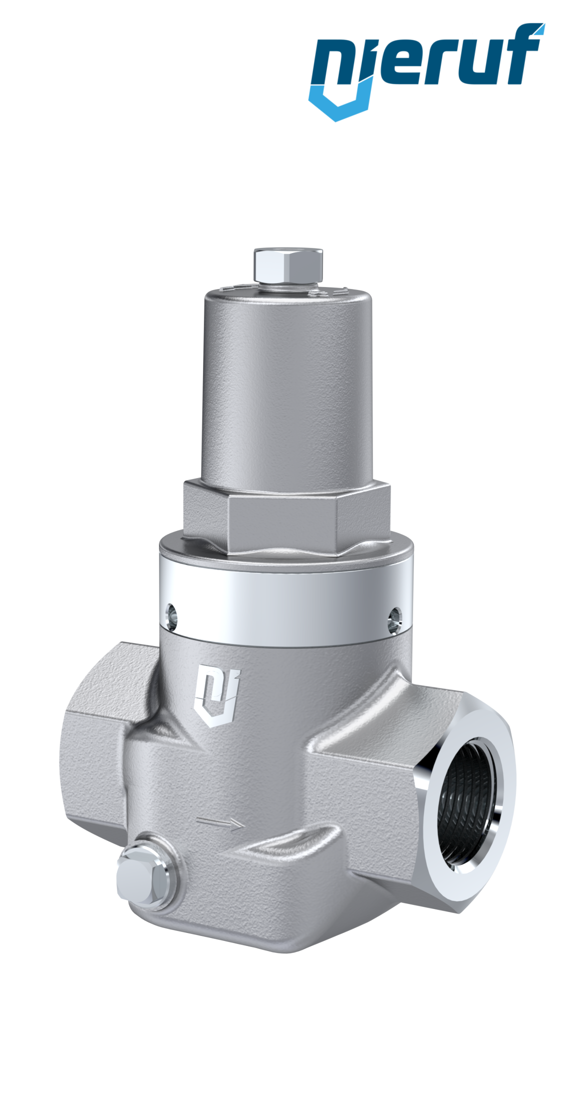 Piston-pressure reducing valve 1/2" Inch DM10 stainless steel FPM / FKM 2.0 - 20.0 bar