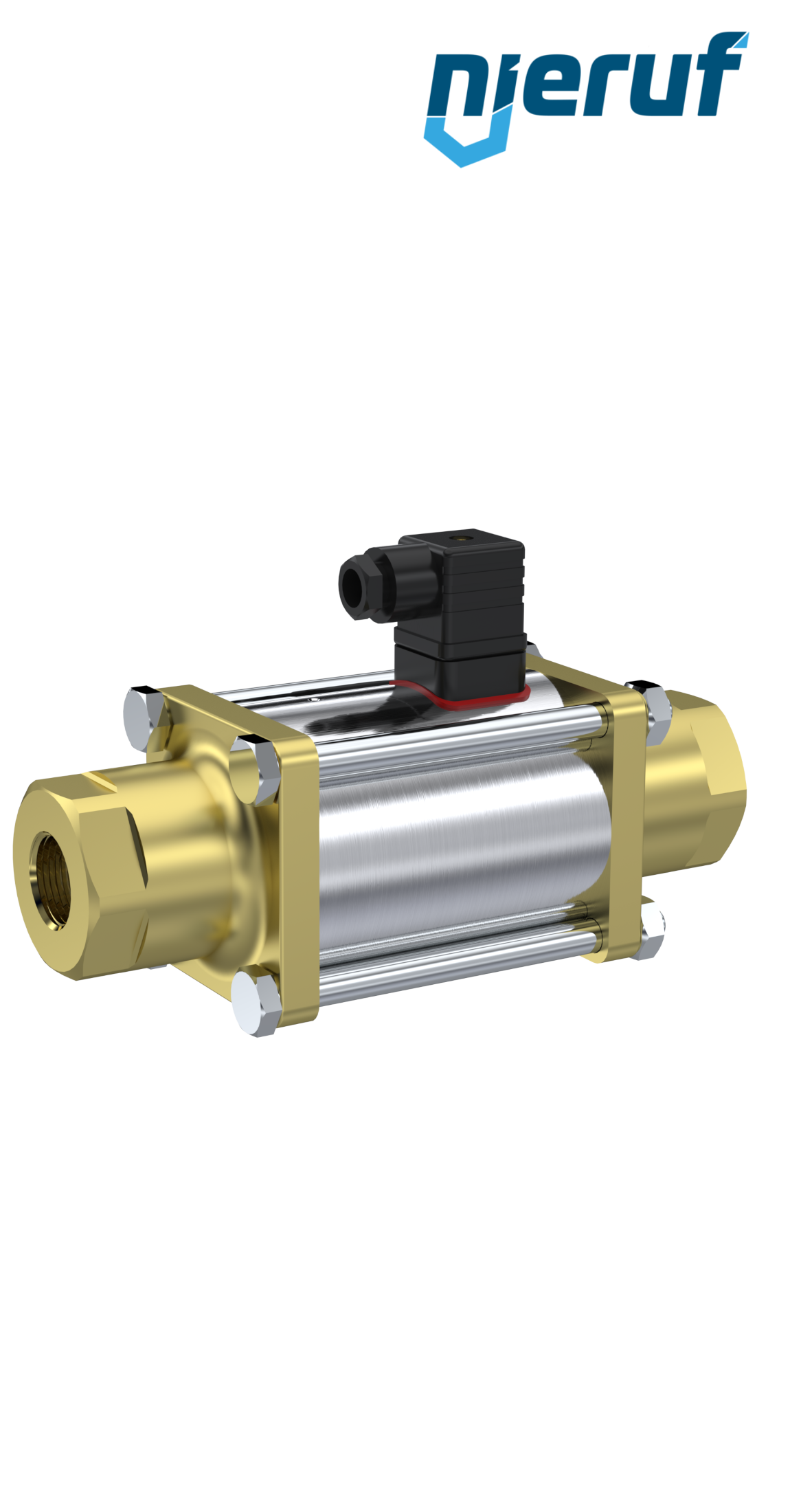 Coaxial-valve 1/2" inch fm - DN15 brass 230V AC NO