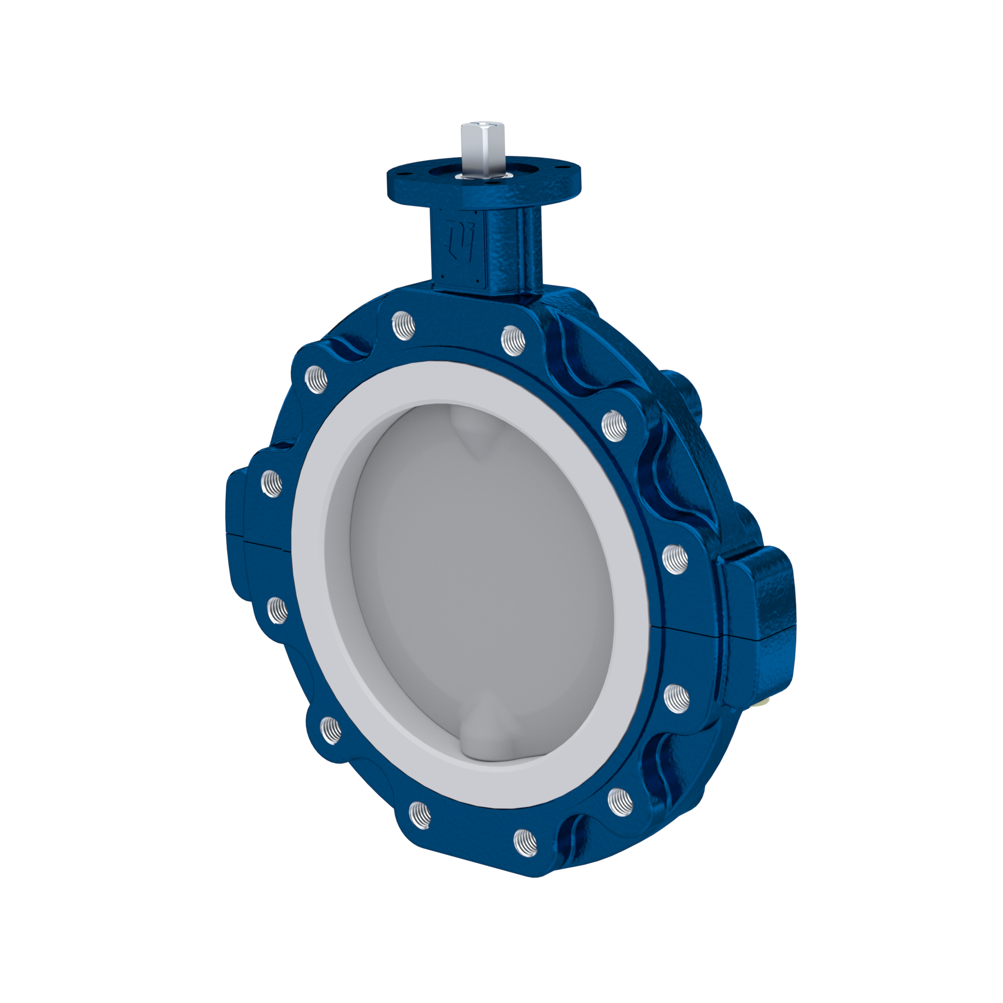 Butterfly-valve PTFE AK10 DN600 PN10 silicone insert