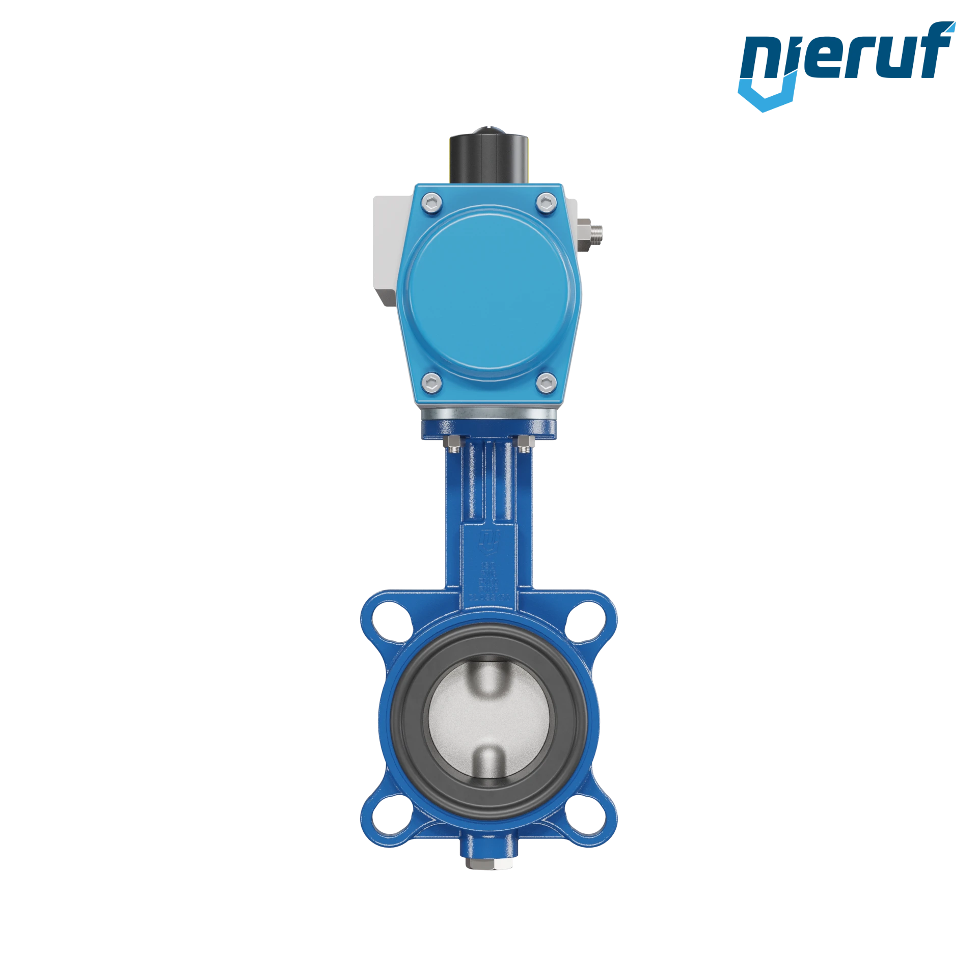 Butterfly valve DN 65 AK01 FPM pneumatic actuator single acting normally closed