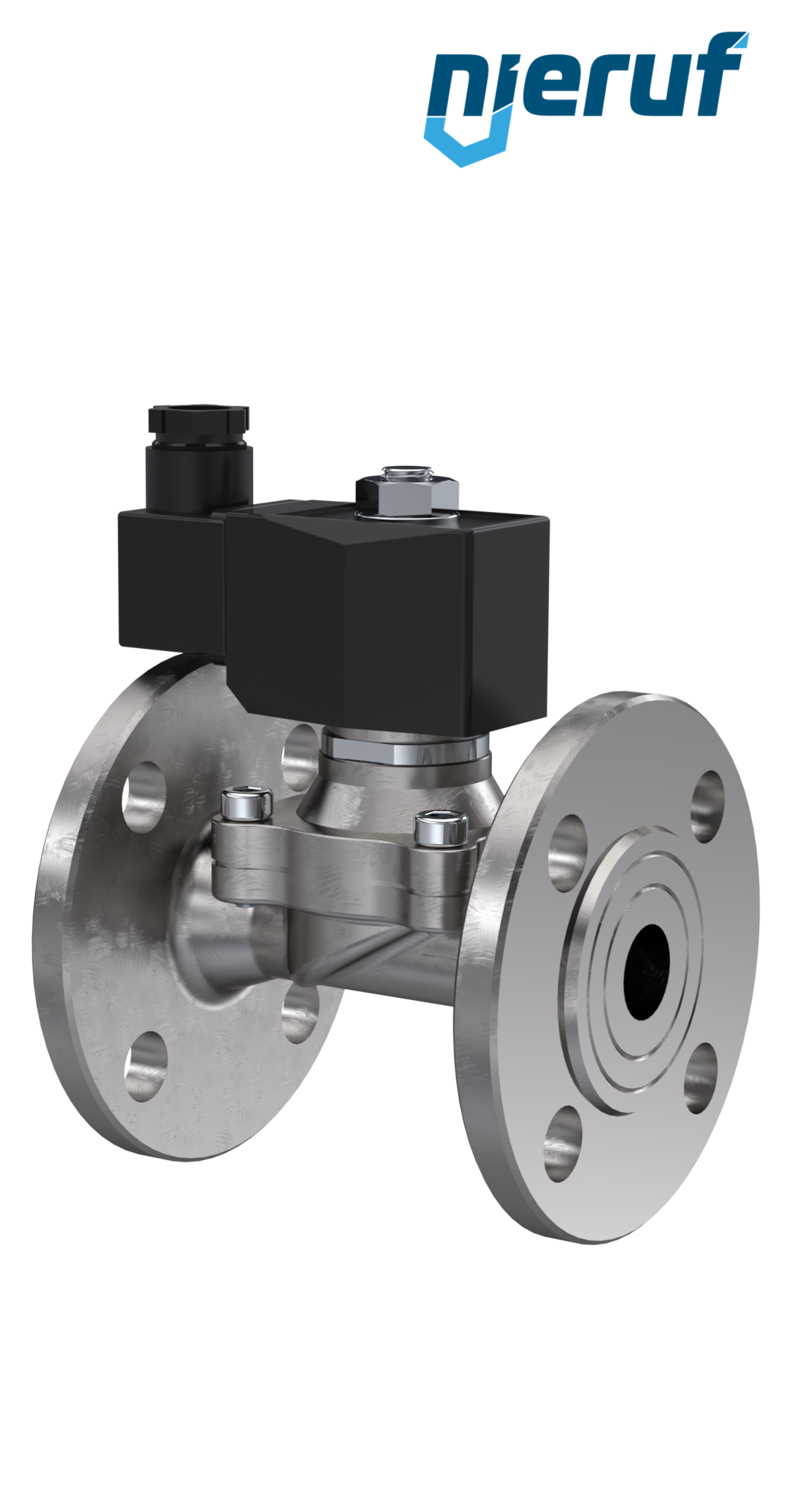 flange Solenoid valve DN15 stainless steel FV01 EPDM 24V DC