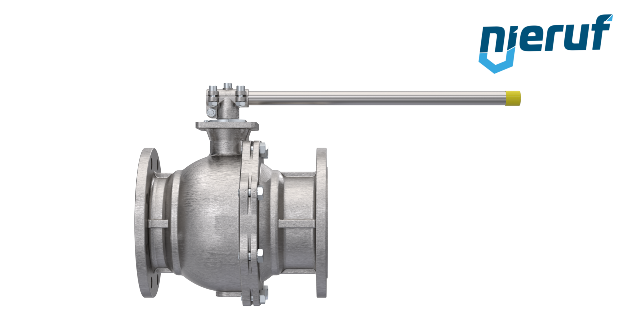 drinking-water-flange ball valve DN80 FK05 stainless steel 1.4408