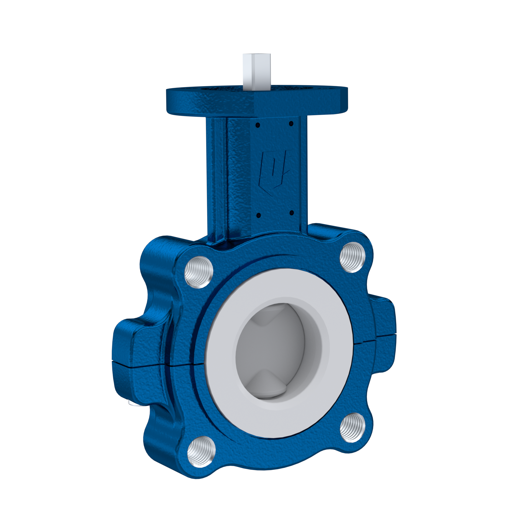 Butterfly-valve PTFE AK10 DN50 PN10-PN16 silicone insert