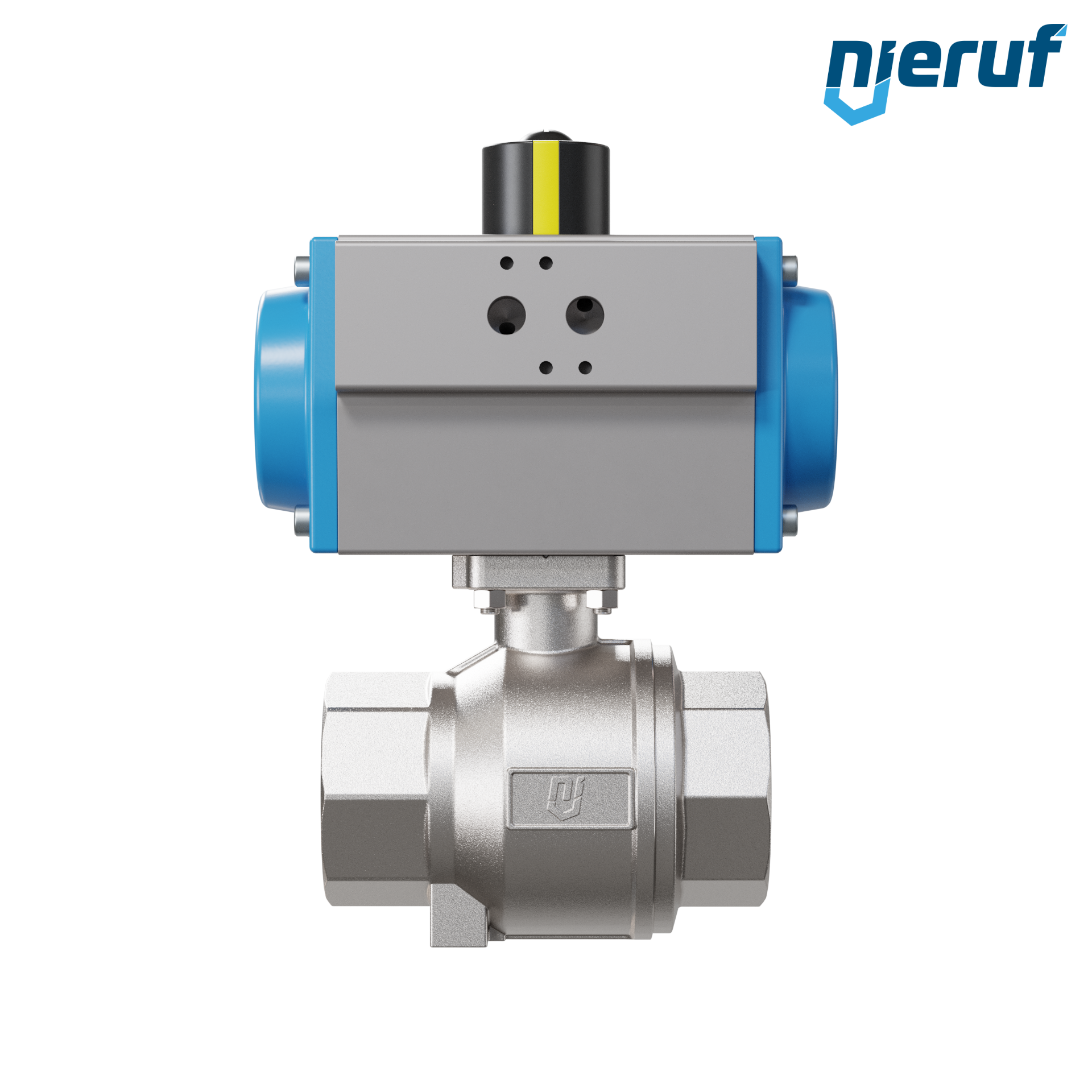 valvola a sfera pneumatica DN50 - 2" pollici azionamento rotativo a effetto semplice apertura a molla PK02