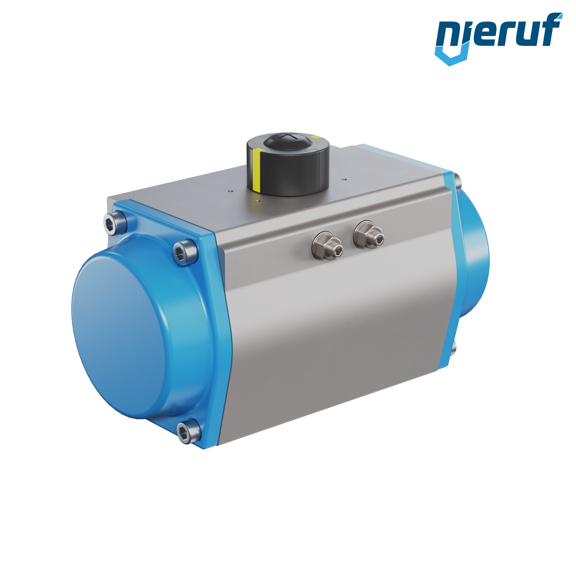 pneumatic actuator AN02 single acting, normally open GS-125 90° with 7 springs
