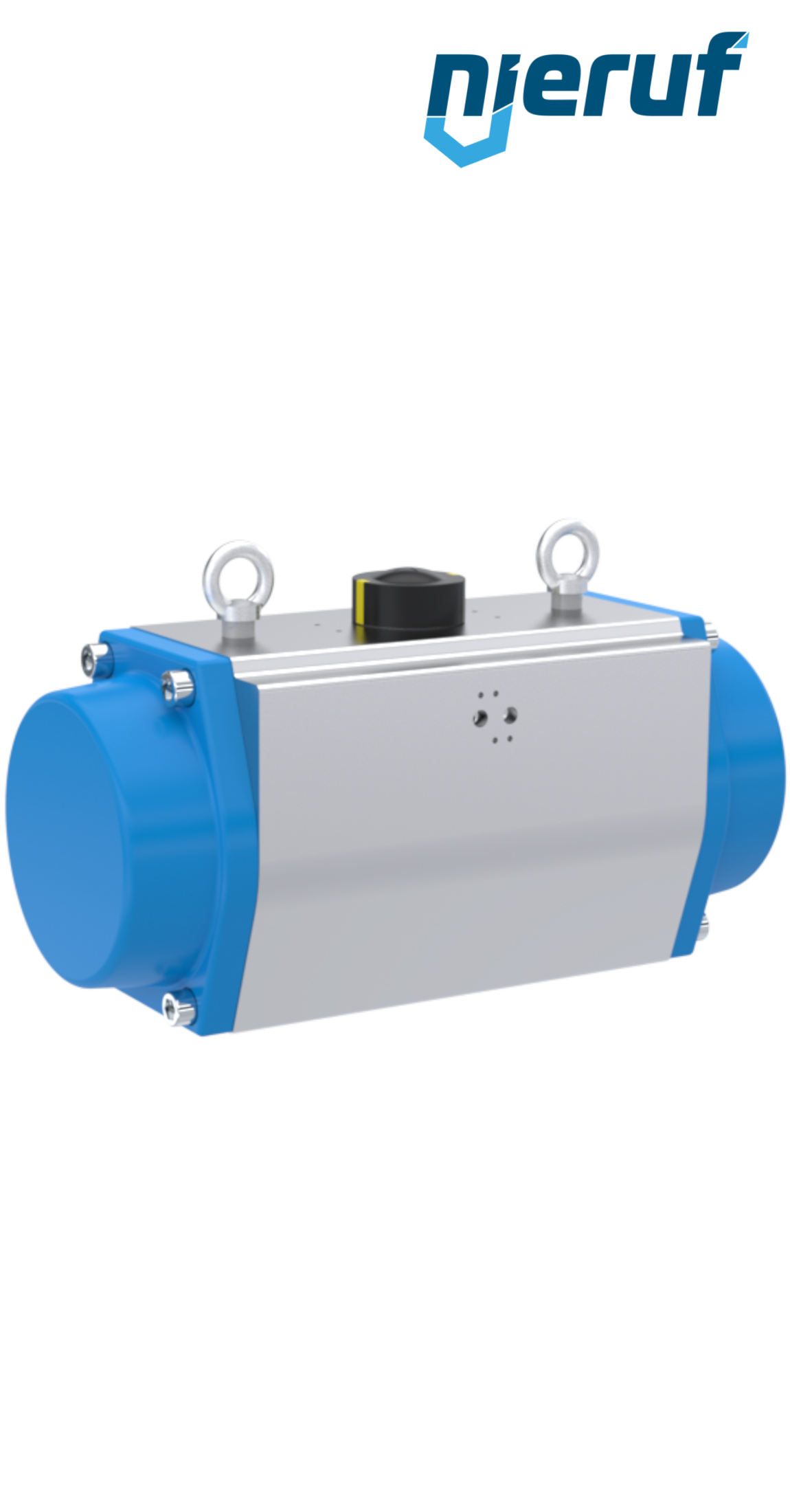 pneumatic actuator AN02 single acting, normally open high temperature version GS-210 90° with 11 springs