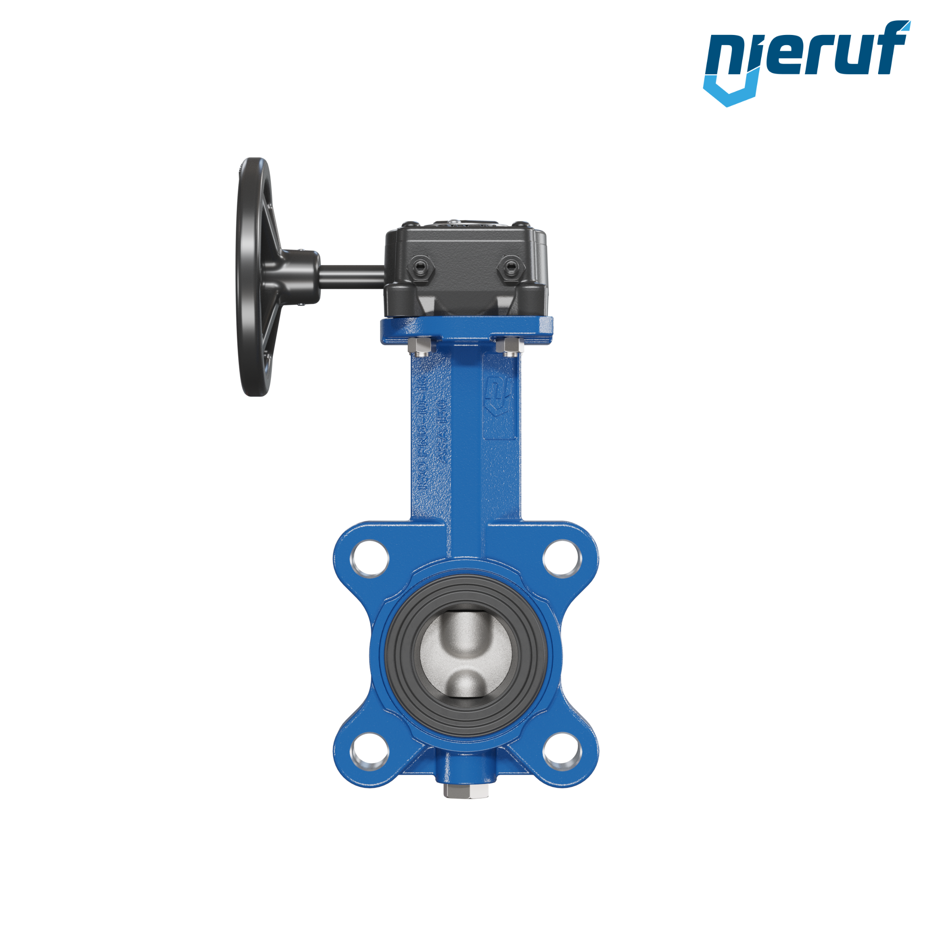 Butterfly valve AK02 DN 40 PN10-PN16 DVGW-gas Worm gear
