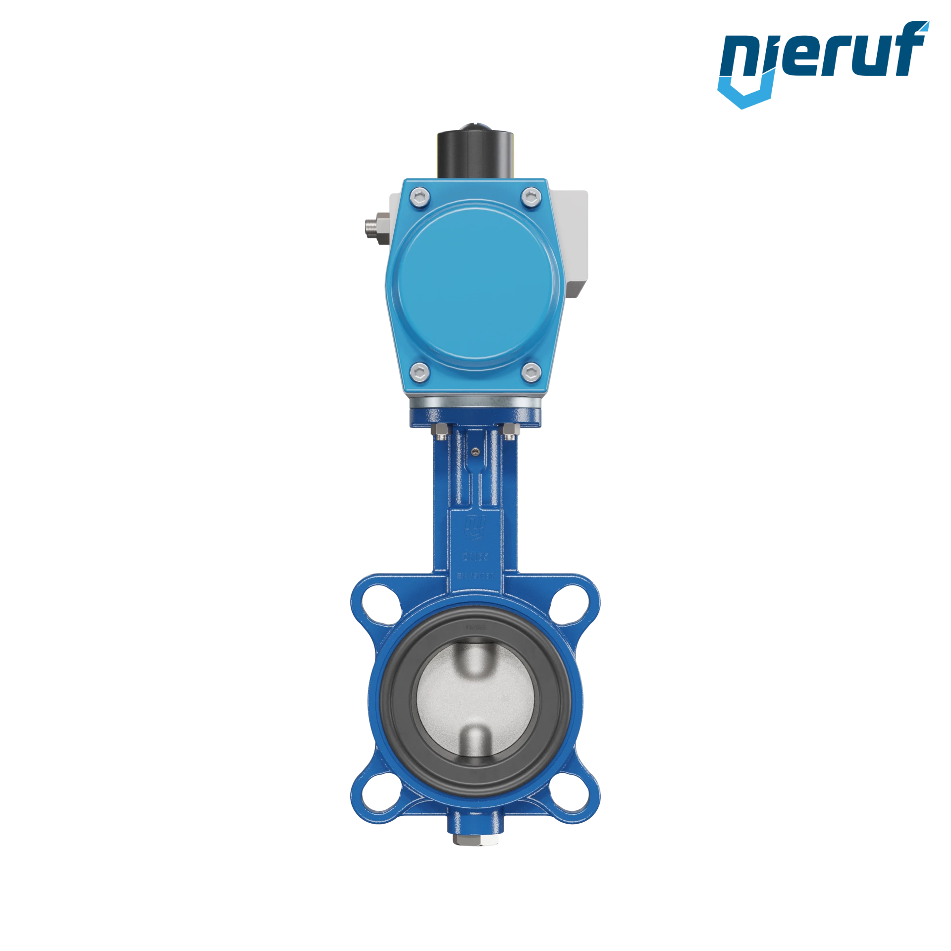 Butterfly valve DN 65 AK01 FPM pneumatic actuator single acting normally closed