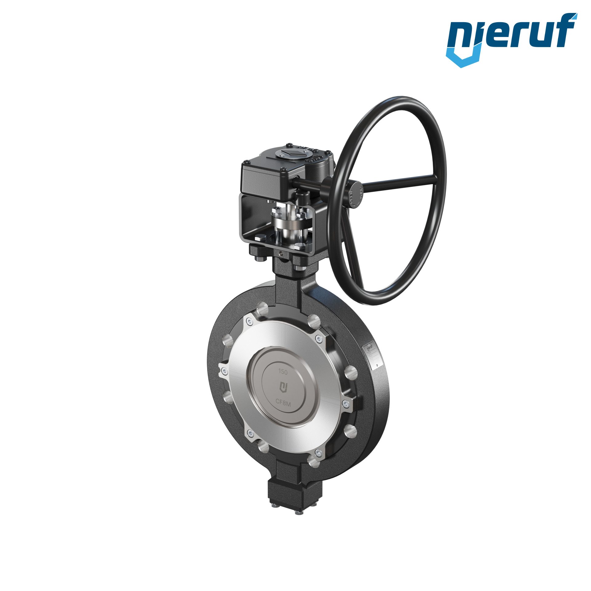 Triple offset butterfly-valve carbon steel AK14 DN 150 ANSI150 worm gear