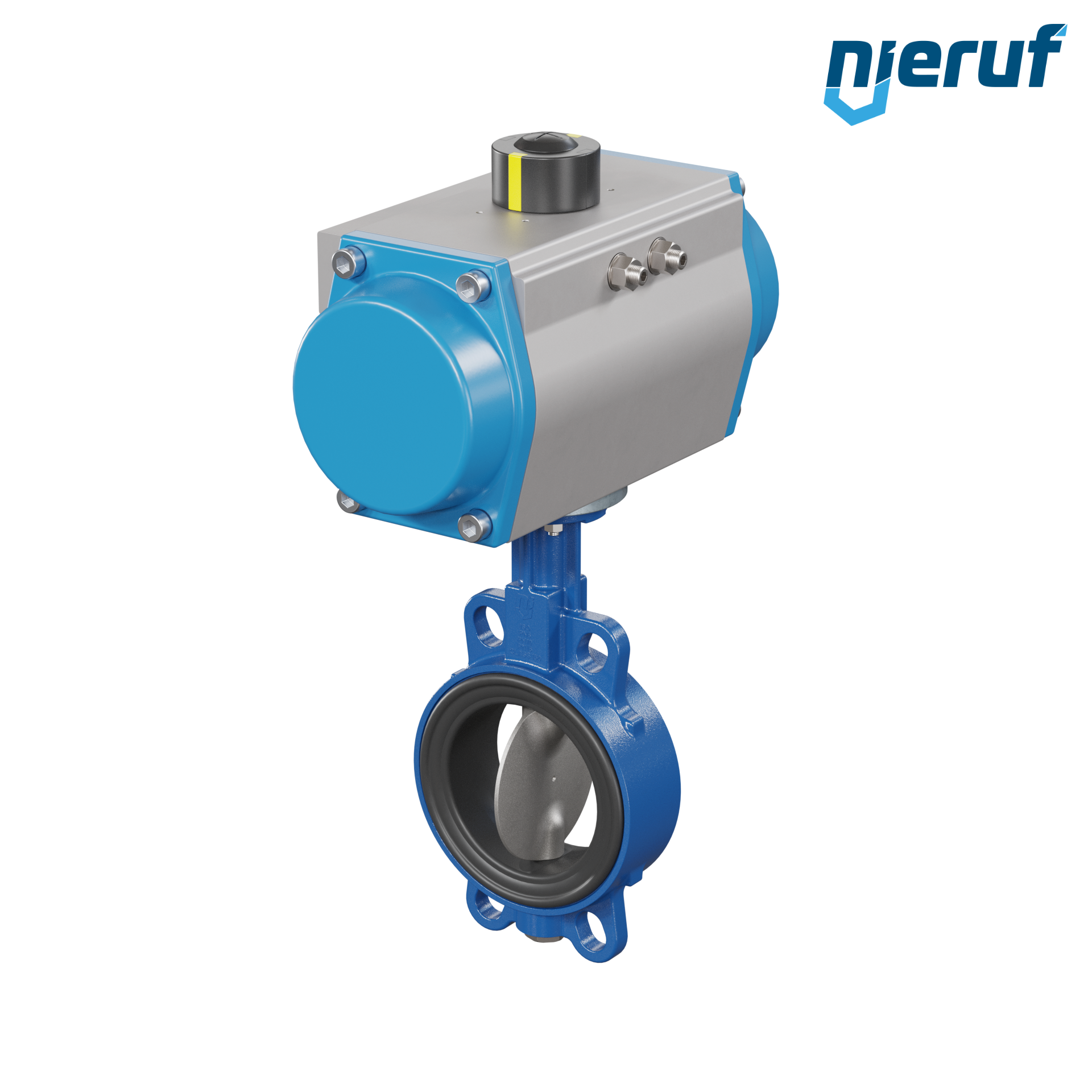 Butterfly valve DN 100 AK01 EPDM DVGW drinking water, WRAS, ACS, W270 pneumatic actuator single acting normally open