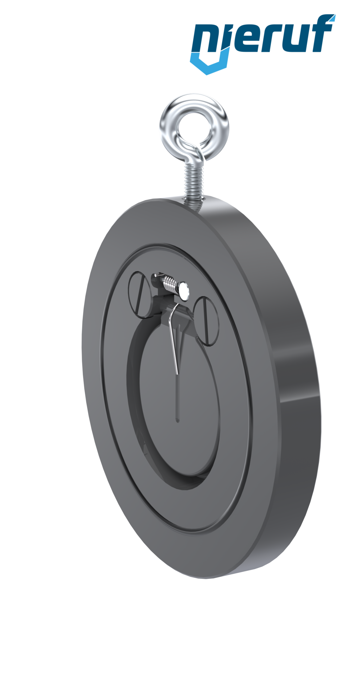 swing check valve with spring DN50 ZR07 plastic PVC-U NBR