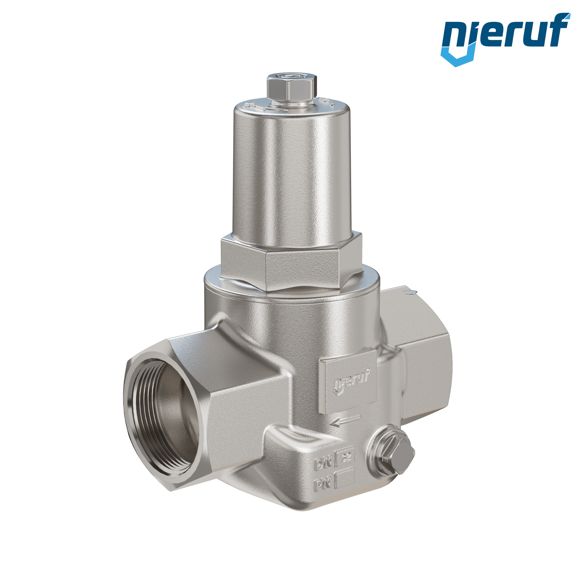 pressure reducing valve 1 1/4" Inch DM12 stainless steel FPM / FKM 0.5 - 9.0 bar