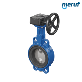 Butterfly valve AK01 DN 80 PN6-PN10-PN16 & ANSI150 DVGW-gas Worm gear