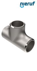 tee (welded) 48,3 x 2,0 stainless steel 1.4571