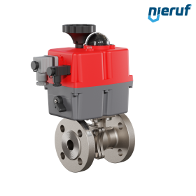 automatic-flange ball valve DN20 - 3/4" inch EK05 stainless steel 240V