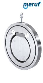 swing check valve DN100 ZR01 steel 1.0460 / A 105, zinc plated EPDM