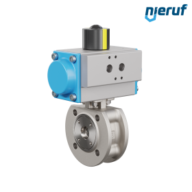 automatic-flange stainless steel ball valve  DN20 PK07 pneumatic actuator single acting
